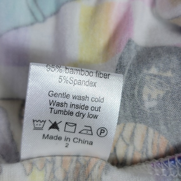 Taco Bell Bamboo Viscose Zippy Pajamas 6-12M Rainbow Checkered Romper Footie - Picture 6 of 6